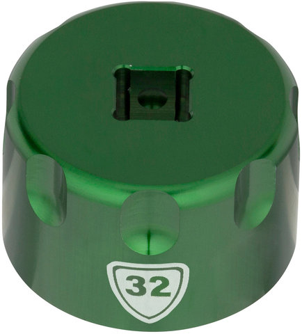 Abbey Bike Tools Suspension Top Cap Socket Attachment - green/32 mm