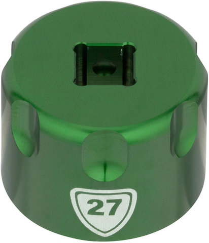 Abbey Bike Tools Suspension Top Cap Socket Attachment - green/27 mm