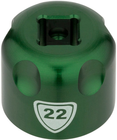 Abbey Bike Tools Accesorio Suspension Top Cap Socket - green/22 mm