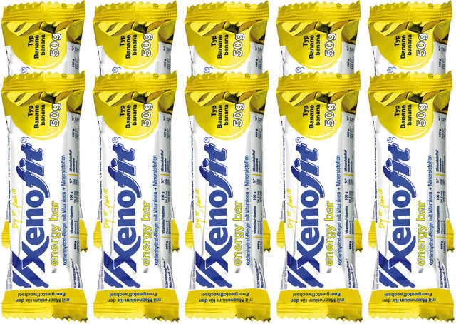 Xenofit energy bar - 10 pcs. - banana/500 g