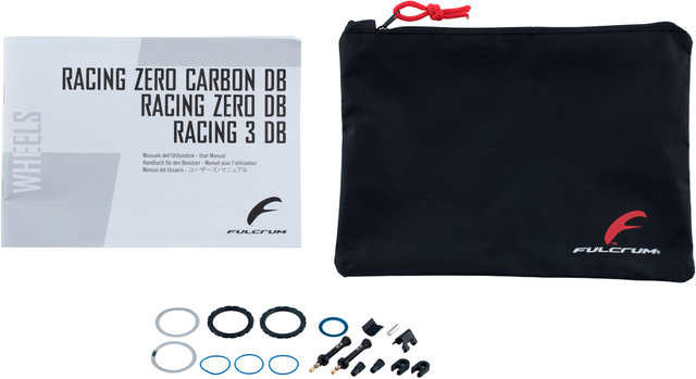 Fulcrum Racing Zero Disc Center Lock 28" Laufradsatz - schwarz/28" Satz (VR 12x100 + HR 12x142) Shimano