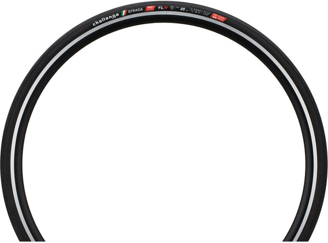 Challenge Strada Pro Handmade TLR 28" Folding Tyre - black/25-622 (700x25c)