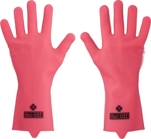 Muc-Off Deep Scrubber Cleaning Gloves - pink/M