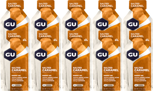 GU Energy Labs Energy Gel - 10 Pack - salted caramel/320 g