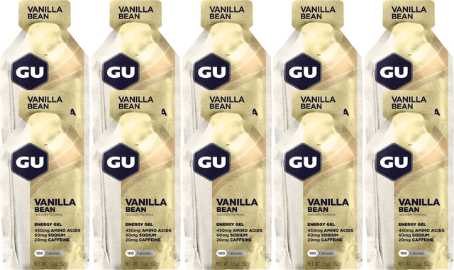 GU Energy Labs Energy Gel - 10 Pack - vanilla bean/320 g
