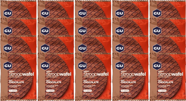 GU Energy Labs Energy Stroopwafel - 20 Pack - hot chocolate/640 g
