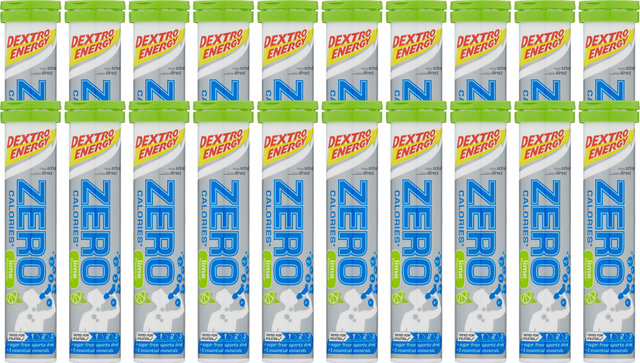 Dextro Energy Zero Calories Effervescent Tablets - 20 Pieces - lime/1600 g