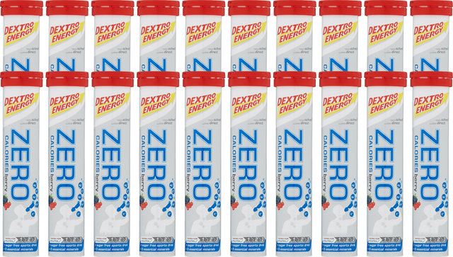 Dextro Energy Zero Calories Effervescent Tablets - 20 Pieces - berry/1600 g