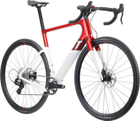 3T Vélo de Gravel en Carbone Exploro Race Ekar 1X - red-white/M