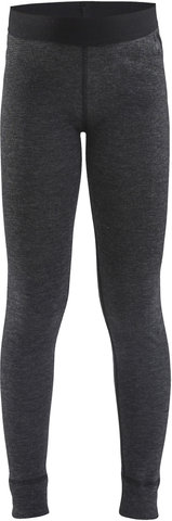 Craft Core Wool Merino Set Junior Long Underwear - black-melange/134/140