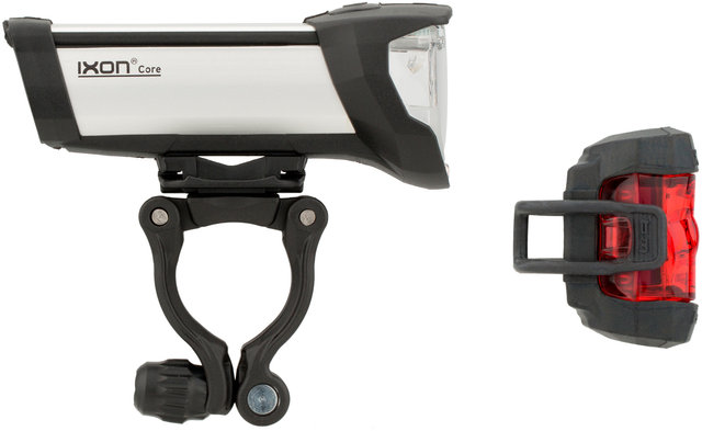 busch+müller Set de iluminación LED Ixon Core + IXXI con aprobación StVZO - negro-plata/universal