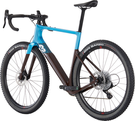 3T Exploro Max Ekar 1X Carbon Gravel Bike - blue-brown/M