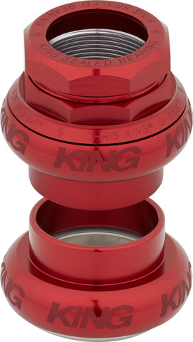 Chris King GripNut Sotto Voce EC30/25.4 - EC30/26 Threaded Headset - red/EC30/25.4 - EC30/26