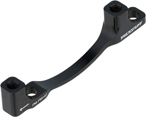 Trickstuff CNC Disc Brake Adapter for 183 mm Rotors - black/PM 5" to PM +43 mm