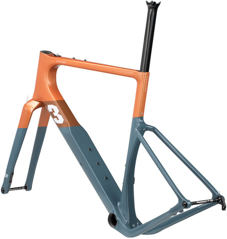 3T Exploro RaceMax Carbon Frameset - orange-grey/M