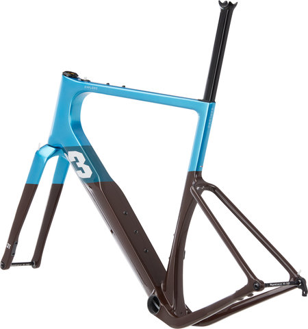 3T Kit de cuadro Exploro RaceMax Carbon - blue-brown/L