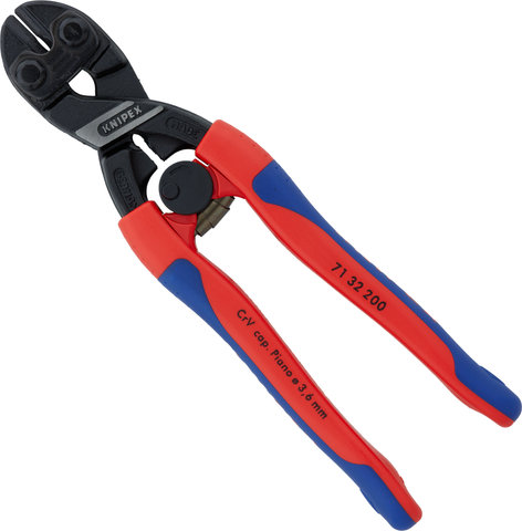 Knipex CoBolt Compact Bolt Cutters w/ Opening Spring - red-blue/200 mm