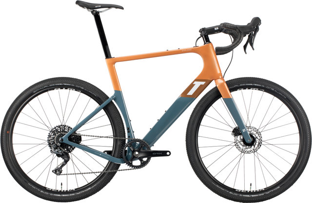 3T Exploro Max GRX 1X Carbon Gravel Bike - orange-grey/L