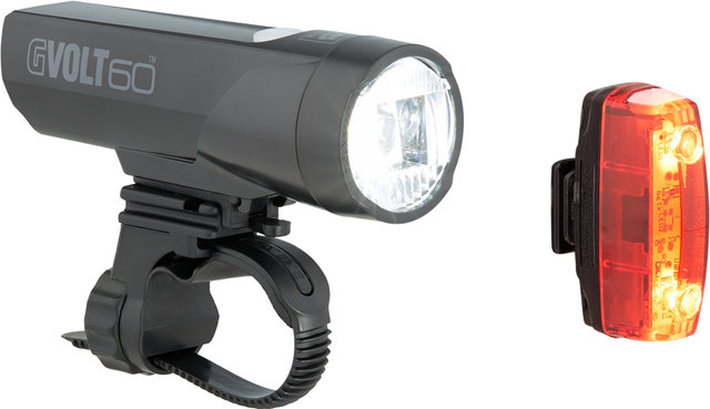 CATEYE GVolt 60 + Rapid Micro G Beleuchtungsset mit StVZO-Zulassung - schwarz/universal