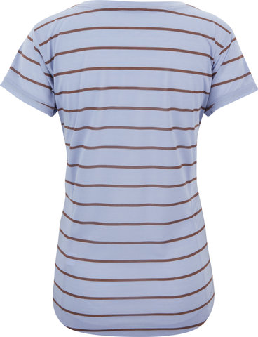 Patagonia Capilene Cool Trail Henley Damen T-Shirt - furrow stripe-light current blue/M
