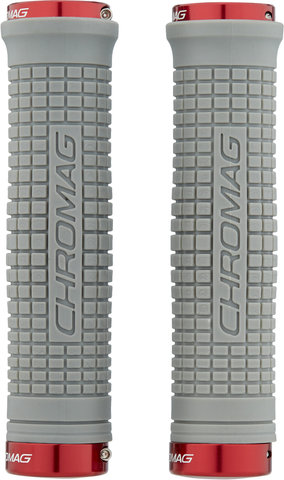 Chromag Squarewave XL Lock On Lenkergriffe - grey-red/146 mm
