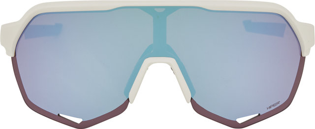 100% Lunettes de Sport S2 Hiper - matte white/hiper blue multilayer mirror