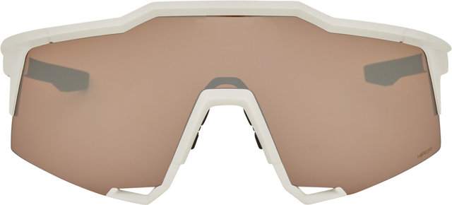 100% Speedcraft Hiper Sports Glasses - matte white/hiper silver mirror