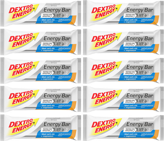 Dextro Energy Energy Bar Riegel - 10 Stück - salty peanut/500 g