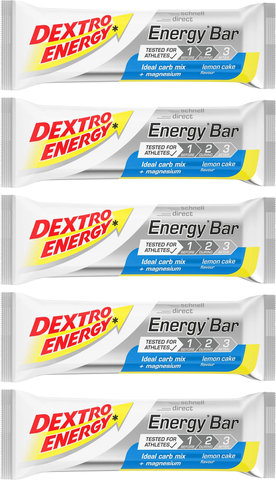Dextro Energy Energy Bar Riegel - 5 Stück - lemon cake/250 g