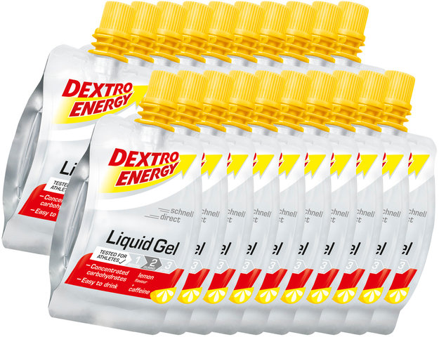 Dextro Energy Liquid Gel - 20 Stück - lemon - caffeine/1200 ml