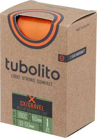 tubolito X-Tubo-CX/Gravel Inner Tube 28" - orange/30-50 x 622 SV 60 mm