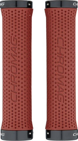 Chromag Basis Lock On Grips - red-black/142 mm