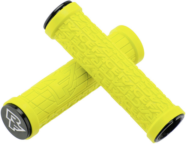 Race Face Grippler Lock On Handlebar Grips - yellow/33 mm