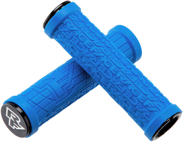 Race Face Grippler Lock On Handlebar Grips - blue/33 mm