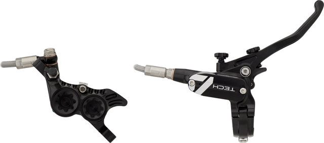 Hope Tech 4 V4 Front+Rear Disc Brake Set w/ Steel Braided Hose - black-black/set (front+rear)
