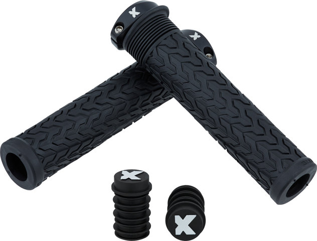 Sixpack Racing S-Trix AL Handlebar Grips - black-black/143 mm