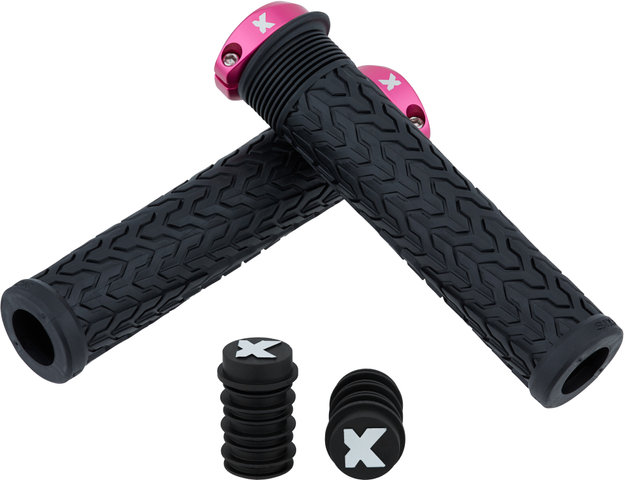 Sixpack Racing S-Trix AL Handlebar Grips - black-pink/143 mm