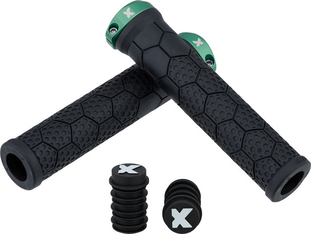 Sixpack Racing Z-Trix AL Handlebar Grips - black-green/143 mm