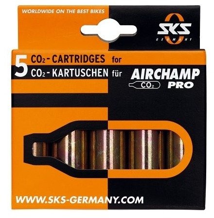 SKS Spare Non-Threaded CO2 Cartridges, 16 g - 5 pcs - universal/universal