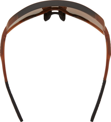 100% Glendale Hiper Sports Glasses - matte translucent brown fade/hiper silver mirror