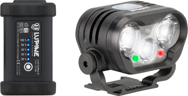 Lupine Blika R 7 SC LED Helmlampe - schwarz/2400 Lumen