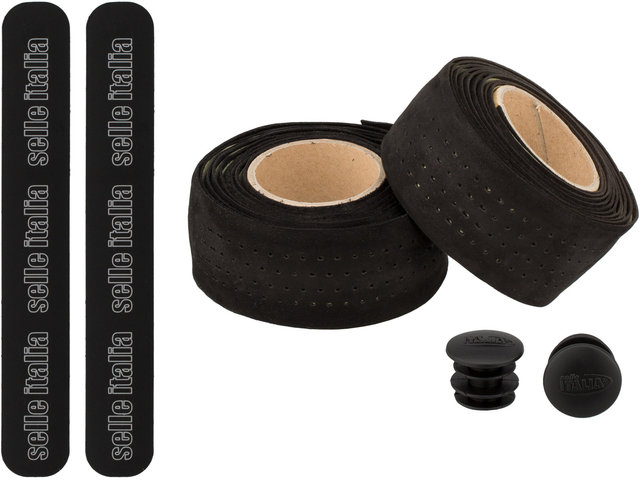 Selle Italia Smootape Classica Leather Handlebar Tape - black/universal