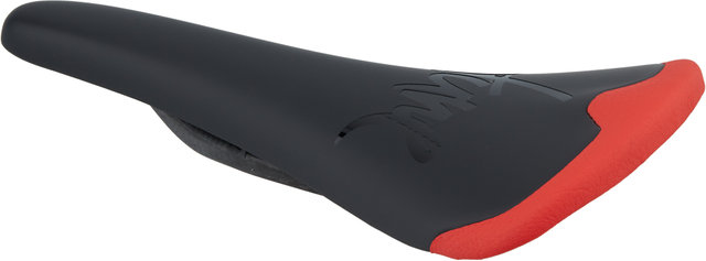 tune Komm-Vor Carbon Saddle w/ Leather - carbon-red matte/130 mm