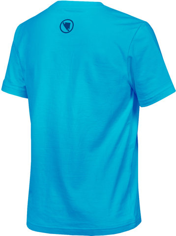 Endura T-Shirt Kids One Clan Organic Camo - electric blue/146/152