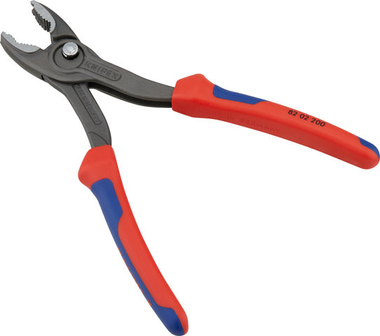 Knipex TwinGrip Slip Joint Pliers w/ Multi-Component Handle - red-blue/200 mm