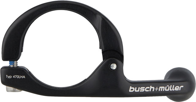 busch+müller Einarmiger Aluminium-Lenkerhalter - schwarz/25,4 - 31,8 mm