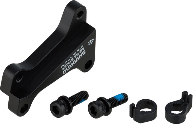 Shimano Disc Brake Adapter for 180 mm Rotors - black/rear IS to IS