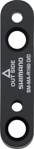 Shimano Adaptateur de Frein à Disque pour Disque de 180 mm - noir/arrière FM 160/180 en FM 180