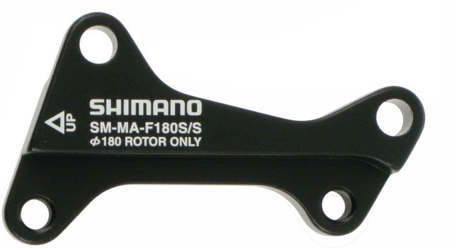 Shimano Disc Brake Adapter for 180 mm Rotors - black/front IS to IS