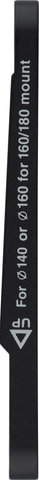 Shimano Adaptateur de Frein à Disque pour Disque de 180 mm - noir/avant FM 160/180 en FM 180